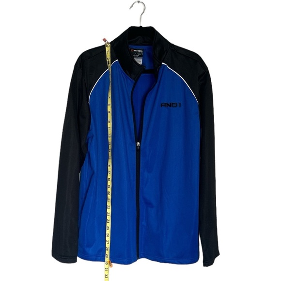 And 1 blue and black zipper sweat jacket size L - Picture 2 of 7